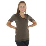 Koszulka Reebok EasyTone damska t-shirt termoaktywny sportowy fitness - brązowy w sklepie internetowym Marionex.pl