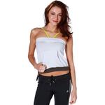 Bluzka Adidas Halter tank top koszulka damska sportowa - jasny siwy w sklepie internetowym Marionex.pl