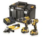 DEWALT Zestaw 3 elektronarzędzi COMBO 18V + 2x5,0Ah i walizka TSTAK w sklepie internetowym Kammar24.pl