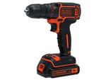 BLACK&DECKER Wiertarko-wkrętarka akumulatorowa 18V/1.5Ah, Li-Ion, 2 akum.,0-650 obr./min BDCDC18KB-QW w sklepie internetowym Kammar24.pl