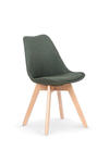 K303 krzesło ciemny zielony / buk (1p=4szt) w sklepie internetowym EFEKT STYLE 
