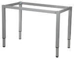 Stelaż metalowy regulowany do stołu, biurka A057KR/KA 156x66 cm, nogi kwadrat 5x5 - aluminium w sklepie internetowym EFEKT STYLE 
