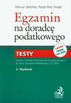 Egzamin na doradcę podatkowego Testy w sklepie internetowym Booknet.net.pl