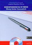 Korespondencja w firmie Wzory listów francuskich + CD w sklepie internetowym Booknet.net.pl