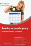 Terminy w prawie pracy w sklepie internetowym Booknet.net.pl