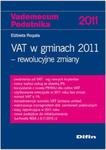 VAT w gminach 2011 rewolucyjne zmiany w sklepie internetowym Booknet.net.pl