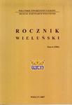 Wieluń i okolice. Rocznik wieluński Tom 6 w sklepie internetowym Booknet.net.pl