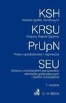 Kodeks spółek handlowych, Krajowy Rejestr Sądowy, Prawo upadłościowe i naprawcze, Ustawa o europejsk w sklepie internetowym Booknet.net.pl