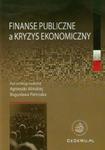 Finanse publiczne a kryzys ekonomiczny w sklepie internetowym Booknet.net.pl