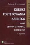 Kodeks postępowania karnego oraz ustawa o świadku koronnym Komentarz w sklepie internetowym Booknet.net.pl