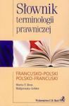 Słownik terminologii prawniczej francusko-polski polsko-francuski w sklepie internetowym Booknet.net.pl