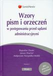 Wzory pism i orzeczeń w postępowaniu przed sądami administracyjnymi + CD w sklepie internetowym Booknet.net.pl