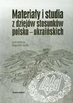 Materiały i studia z dziejów stosunków polsko ukraińskich w sklepie internetowym Booknet.net.pl