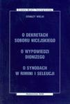 O dekretach soboru nicejskiego O wypowiedzi Dionizego O synodach w Rimini i Seleucji w sklepie internetowym Booknet.net.pl