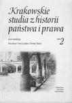 Krakowskie studia z historii państwa i prawa w sklepie internetowym Booknet.net.pl