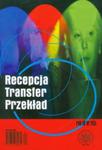 Recepcja Transfer Przekład rok IV nr 2(5) w sklepie internetowym Booknet.net.pl