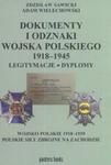 Dokumenty i odznaki Wojska Polskiego 1918 - 1945 Legitymacje i dyplomy w sklepie internetowym Booknet.net.pl