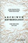 Archiwum kryminologii t. XXIX-XXX 2007-2008 w sklepie internetowym Booknet.net.pl