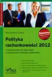 Polityka rachunkowości 2012 w sklepie internetowym Booknet.net.pl