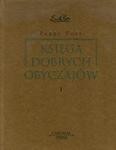 Księga dobrych obyczajów tom 1 w sklepie internetowym Booknet.net.pl
