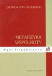 Metafizyka wspólnoty w sklepie internetowym Booknet.net.pl