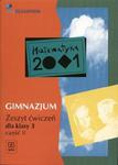 Matematyka 2001. Gimnazjum klasa 3. Zeszyt ćwiczeń część 2 w sklepie internetowym Booknet.net.pl