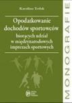 Opodatkowanie dochodów sportowców biorących udział w międzynarodowych imprezach sportowych w sklepie internetowym Booknet.net.pl