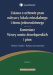 Ustawa o ochronie praw nabywcy lokalu mieszkalnego i domu jednorodzinnego Komentarz w sklepie internetowym Booknet.net.pl