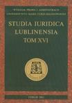 Studia Iuridica Lublinensia tom XVI w sklepie internetowym Booknet.net.pl