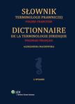 Słownik terminologii prawniczej polsko-francuski w sklepie internetowym Booknet.net.pl