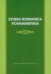 Studia Romanica Posnaniensia XXXVIII/1 w sklepie internetowym Booknet.net.pl