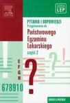 Pytania i odpowiedzi Przygotowanie do Państwowego Egzaminu Lekarskiego część 2 w sklepie internetowym Booknet.net.pl