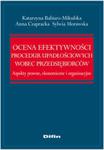 Ocena efektywności procedur upadłościowych wobec przedsiębiorców w sklepie internetowym Booknet.net.pl