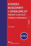 Kodeks rodzinny i opiekuńczy Prawo o aktach stanu cywilnego Przepisy w sklepie internetowym Booknet.net.pl