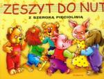 Zeszyt do nut z szeroką pięciolinią w sklepie internetowym Booknet.net.pl