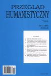 Przegląd humanistyczny nr 3 (408) rok LII w sklepie internetowym Booknet.net.pl