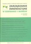 Zarządzanie innowacyjne w Gospodarce i Biznesie 1 (4)/2007 w sklepie internetowym Booknet.net.pl