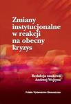 Zmiany instytucjonalne w reakcji na obecny kryzys w sklepie internetowym Booknet.net.pl