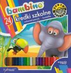 Kredki szkolne Bambino trójkątne 24 kolory w sklepie internetowym Booknet.net.pl