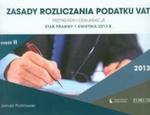 Zasady rozliczania podatku VAT 2013 część 2 w sklepie internetowym Booknet.net.pl