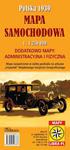 Mapa samochodowa Polska 1939 z mapami administracyjną, fizyczną i narodowości w sklepie internetowym Booknet.net.pl