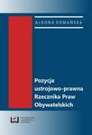 Pozycja ustrojowo-prawna Rzecznika Praw Obywatelskich w sklepie internetowym Booknet.net.pl