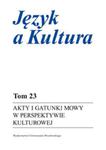 Akty i gatunki mowy w perspektywie kulturowej w sklepie internetowym Booknet.net.pl