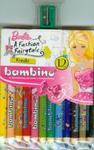 Kredki Bambino drewniane 12 kolorów z nadrukiem z temperówką Barbie w sklepie internetowym Booknet.net.pl