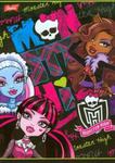 Zeszyt Monster High w kratkę 32 strony A5 mała czaszka w sklepie internetowym Booknet.net.pl