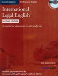 International Legal English + CD w sklepie internetowym Booknet.net.pl