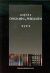 Między oryginałem a przekładem XVIII w sklepie internetowym Booknet.net.pl