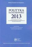 Polityka rachunkowości 2013 z komentarzem do planu kont dla jednostek budżetowych i samorządowych zakładów budżetowych w sklepie internetowym Booknet.net.pl