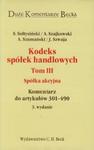 Kodeks spółek handlowych tom 3 Spółka akcyjna w sklepie internetowym Booknet.net.pl