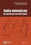 Analiza matematyczna dla ekonomicznych kierunków studiów w sklepie internetowym Booknet.net.pl